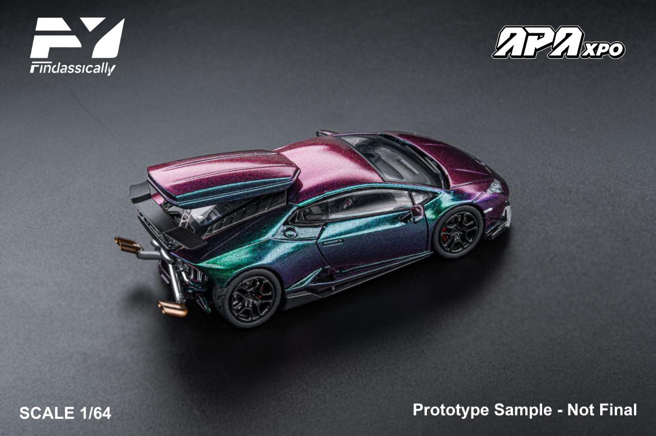 Findclassically Foshan Limited Edition 1/64 Cartelfunds LP610-4 Twin-Turbo Diecast Model Chameleon