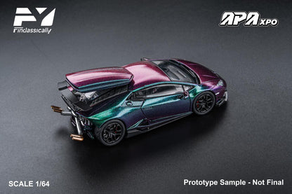 Findclassically Foshan Limited Edition 1/64 Cartelfunds LP610-4 Twin-Turbo Diecast Model Chameleon