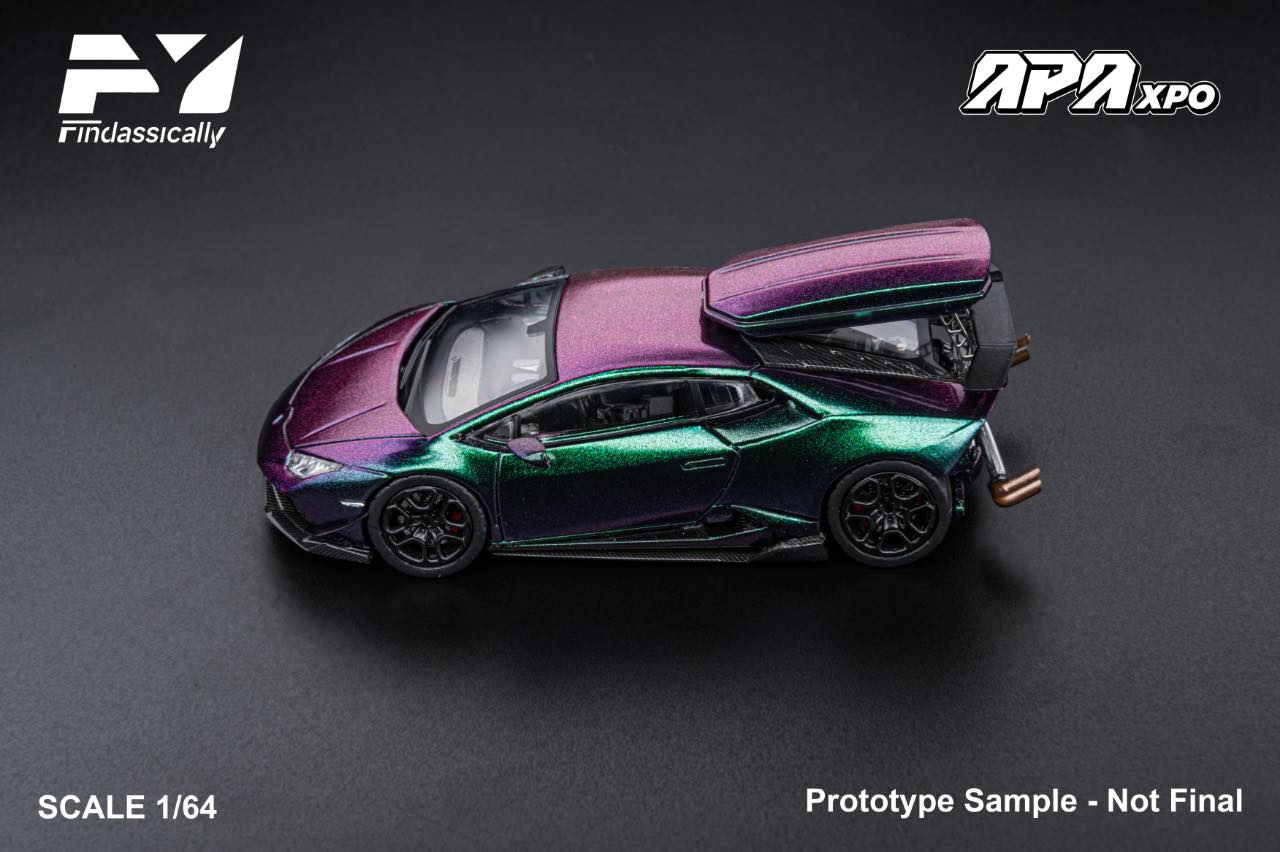 Findclassically Foshan Limited Edition 1/64 Cartelfunds LP610-4 Twin-Turbo Diecast Model Chameleon