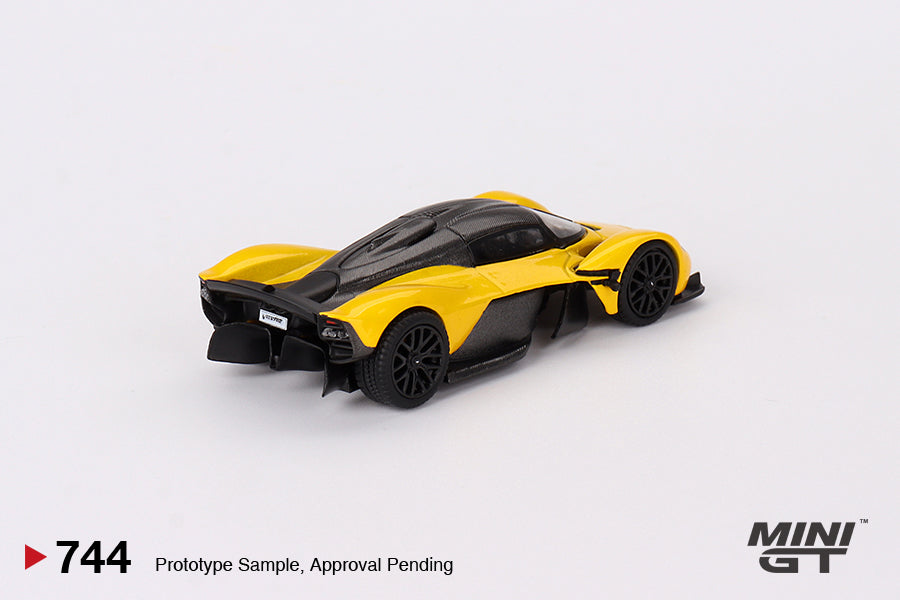 MINI GT #744 1/64 Aston Martin Valkyrie Sunburst Yellow (LHD)