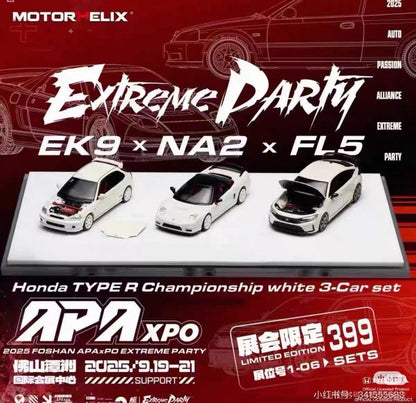 Motorhelix 1/64 Honda Civic Type R Championship White | APAXPO 2025
