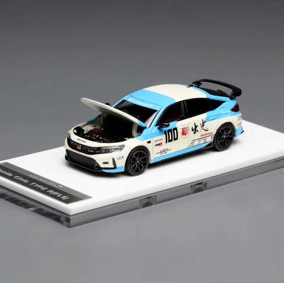 MOTORHELIX 1/64 HONDA CIVIC TYPE R FL5  IDEMITSU MOTION BLUE
