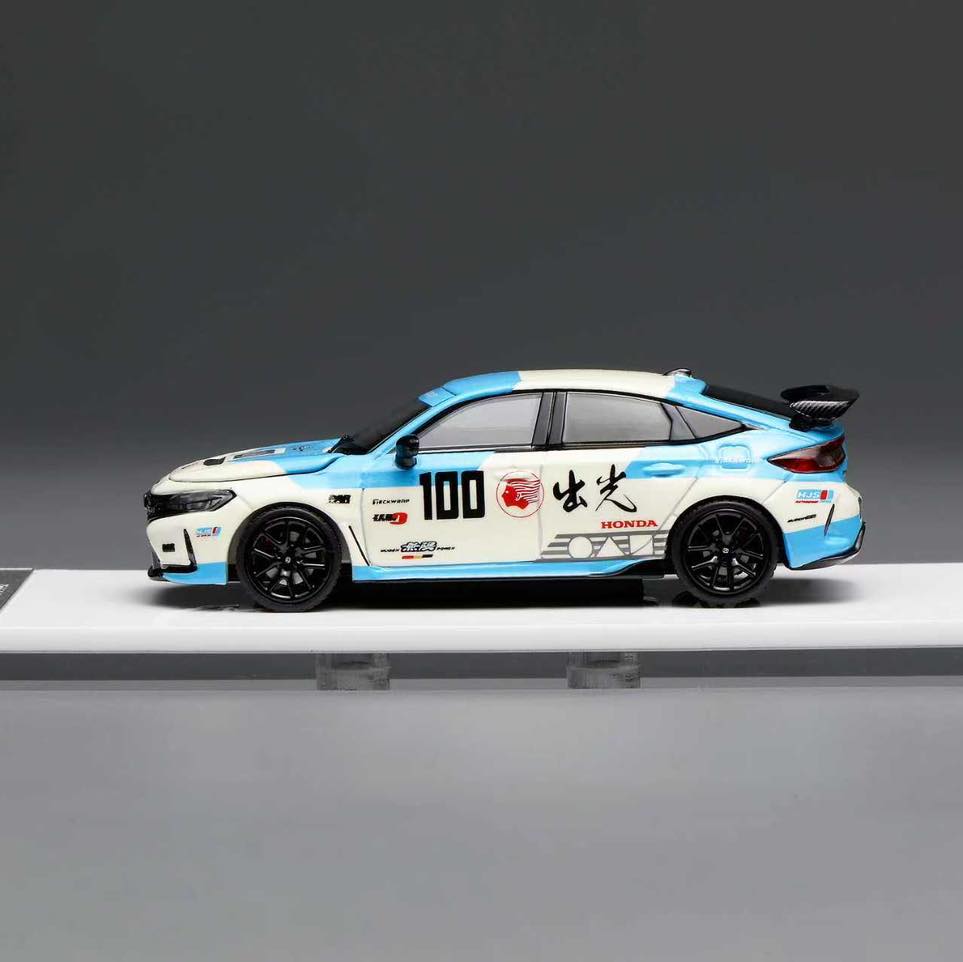 MOTORHELIX 1/64 HONDA CIVIC TYPE R FL5  IDEMITSU MOTION BLUE