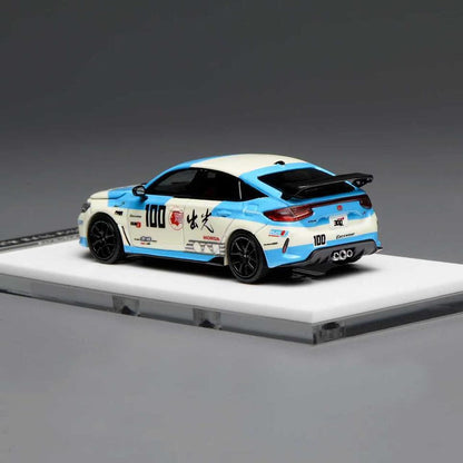MOTORHELIX 1/64 HONDA CIVIC TYPE R FL5  IDEMITSU MOTION BLUE