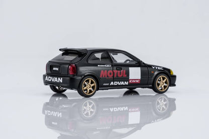 * PRE ORDER * MOTORHELIX 1/64 HONDA CIVIC TYPE R EK9 CUSTOMIZED VERSION