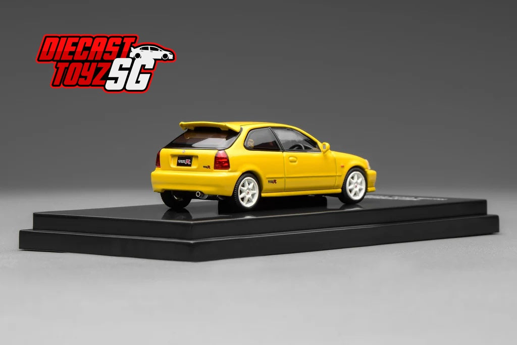 Motorhelix 1/64 Honda Civic Type R EK9 Sunlight Yellow M65002