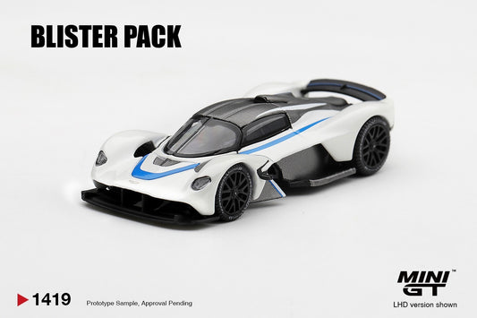 * PRE ORDER * MINI GT #1419 1/64 Aston Martin Valkyrie Escaping White (LHD) * BLISTER PACK *