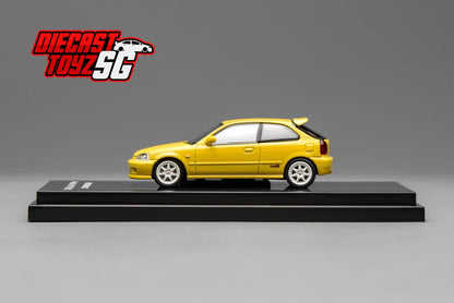 Motorhelix 1/64 Honda Civic Type R EK9 Sunlight Yellow M65002