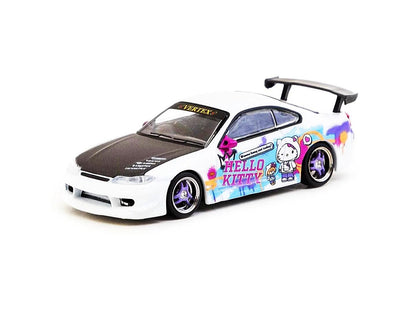 TARMAC WORKS 1/64 VERTEX NISSAN SILVIA (S15) HELLO KITTY DRIFT CAR