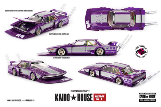 * PRE ORDER * [ Kaido House x MINI GT ] 1/64 KAIDO STAR V1 KHMG247
