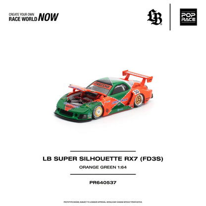* PRE ORDER * POP RACE 1/64 LB SUPER SILHOUETTE RX7 (FD3S) PR640537