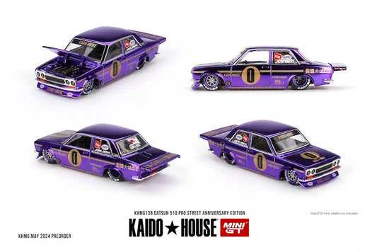 * PRE ORDER * [ Kaido House x MINI GT ] DATSUN 510 PRO STREET ANNIVERSARY EDITION KHMG138