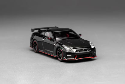MOTORHELIX 1/64 Nissan GT-R NISMO (R35) Special Edition 2022 Meteor Black Flake Pearl - M63524