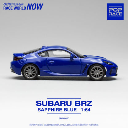 POP RACE 1/64 Subaru BRZ SAPPHIRE BLUE