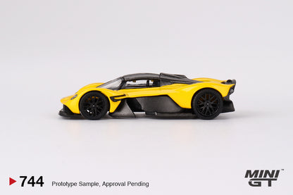 MINI GT #744 1/64 Aston Martin Valkyrie Sunburst Yellow (LHD)