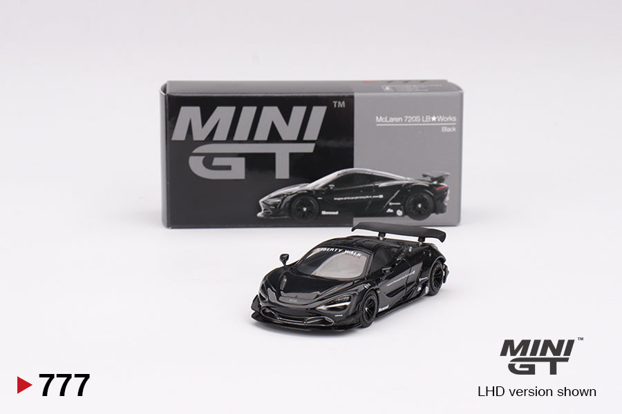 MINI GT #777 1/64 McLaren 720S LB★Works Black (RHD)