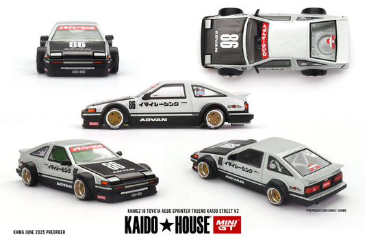 [ Kaido House x MINI GT ] 1/64 Toyota AE86 Sprinter Trueno Kaido Street V2 KHMG218