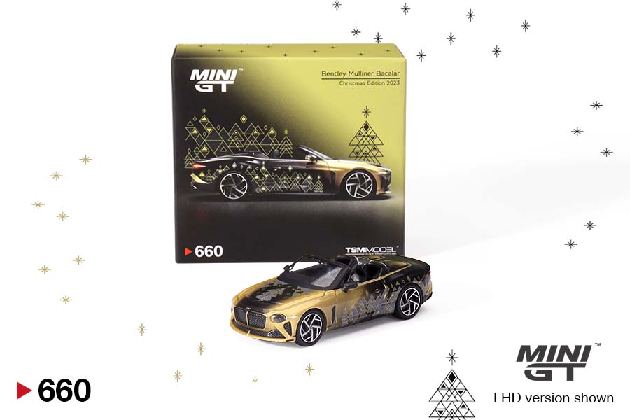 MINI GT #660 1/64 Bentley Mulliner Bacalar 2023 Christmas Edition Limited