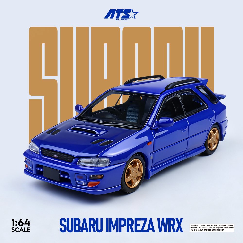 ATS (ATS) 1/64 Subaru IMPREZA WRX ATS881501 Metallic Blue