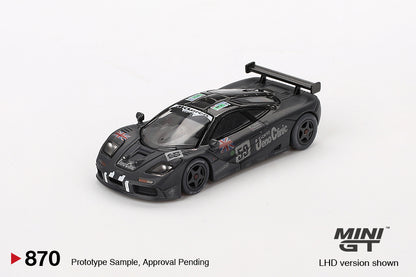 Mini GT #870 1/64 McLaren F1 GTR #59 1995 Le Mans 24Hr Winner Post-Race Weathered - BLISTER PACK