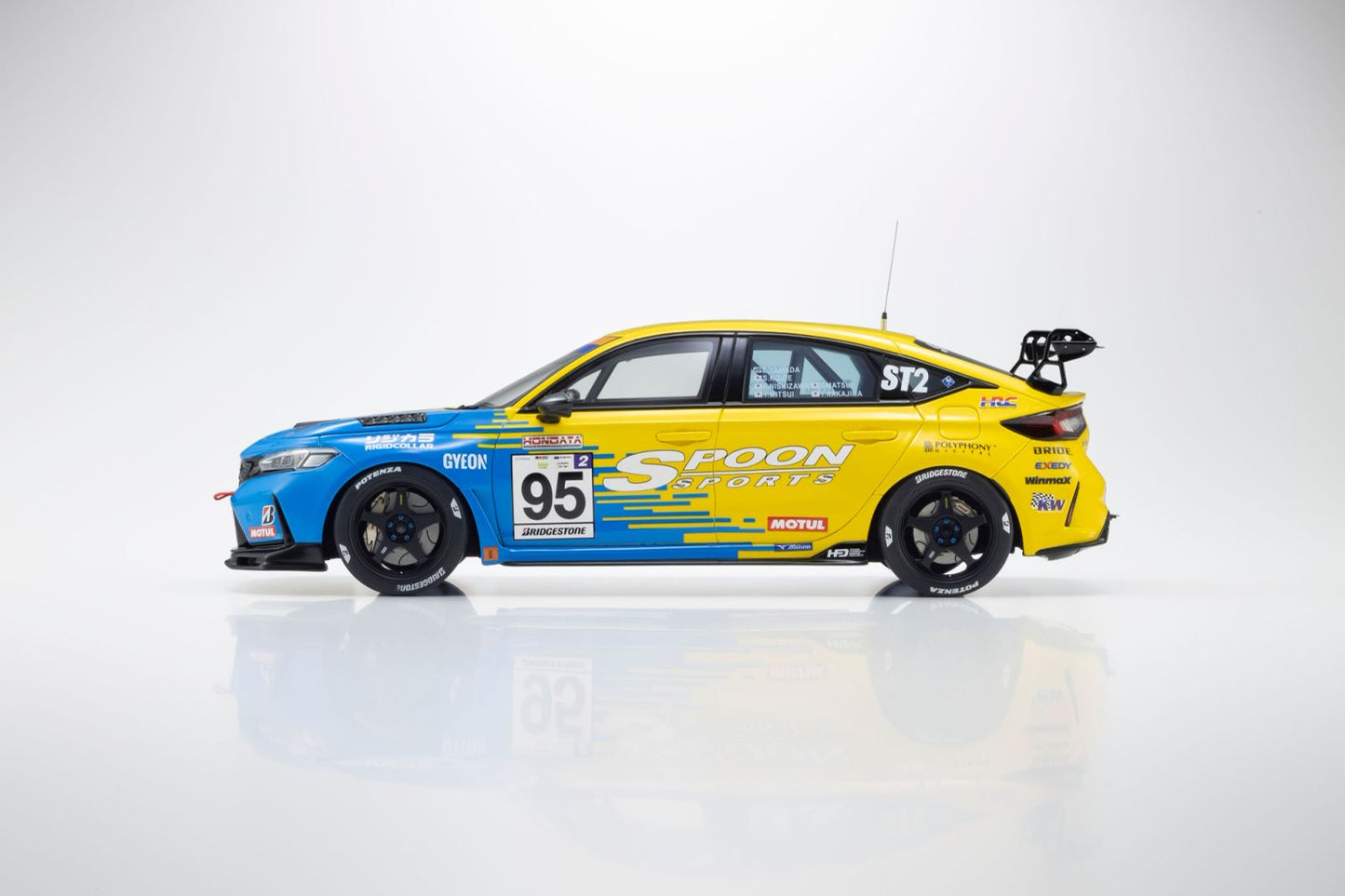 KYOSHO 1/18 Honda Civic FL5 SPOON SPORTS #95 RESIN MODEL KSR18067Y