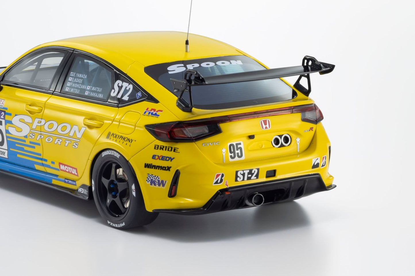 KYOSHO 1/18 Honda Civic FL5 SPOON SPORTS #95 RESIN MODEL KSR18067Y