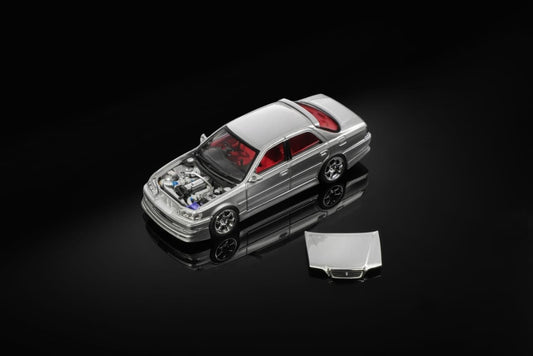 Mortal 1/64 Toyota Cresta Mk5 JZX100 2.5 Roulant G Silver - MOT64CRESTA07SE