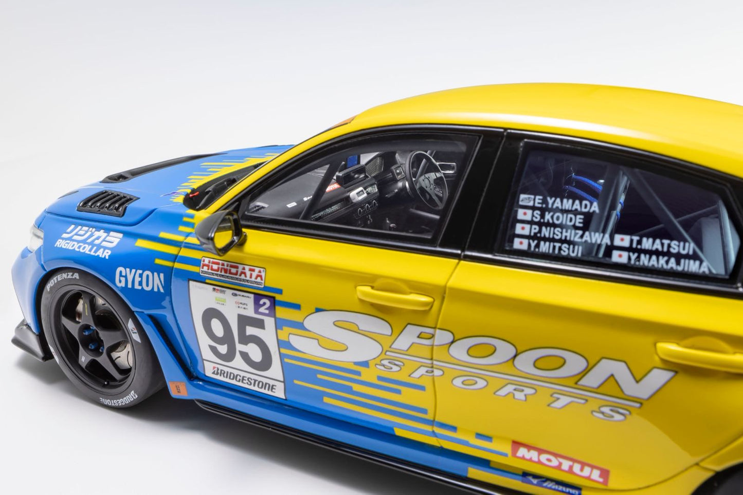 KYOSHO 1/18 Honda Civic FL5 SPOON SPORTS #95 RESIN MODEL KSR18067Y