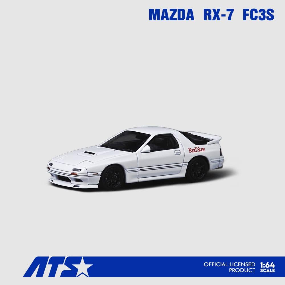 ATS 1:64 Diecast Model Mazda Licensed Product - RX-7 Mk2 FC3S White Color (ATS880204) Retractable-Headlight
