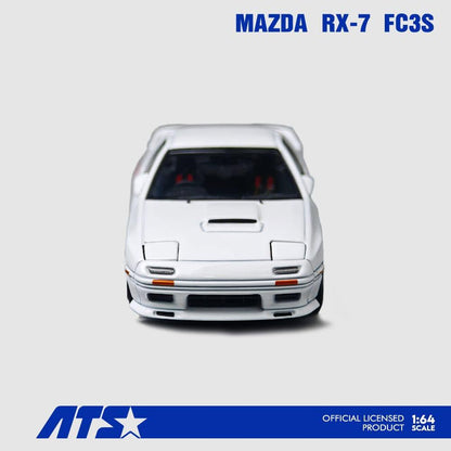ATS 1:64 Diecast Model Mazda Licensed Product - RX-7 Mk2 FC3S White Color (ATS880204) Retractable-Headlight