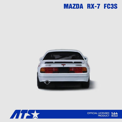 ATS 1:64 Diecast Model Mazda Licensed Product - RX-7 Mk2 FC3S White Color (ATS880204) Retractable-Headlight