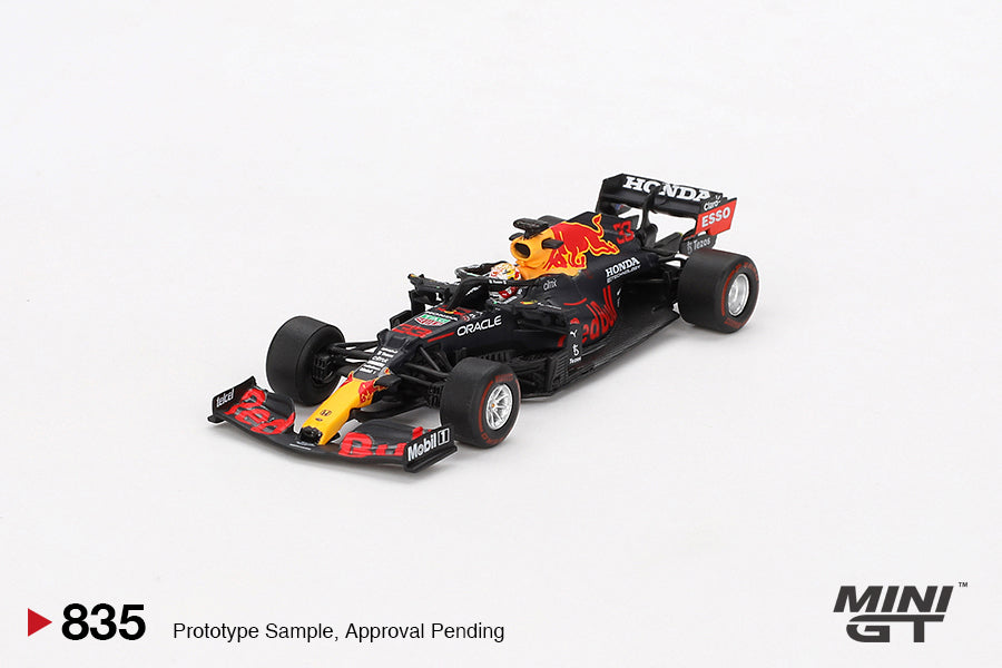 MINI GT #835 1/64 Red Bull RB16B #33 Max Verstappen 2021 Abu Dhabi Grand Prix Winner
