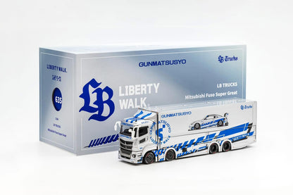 GCD 1/64 Diecast Model LBWK Mitsubishi LB-Trucks Fuso Super Great 2026 Tokyo Auto Saloon