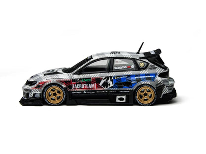 Time Mirco TM x PSC Design 1:64 Diecast Model Impreza Concept Customized iAcro Raider Gray-Blue TM648302