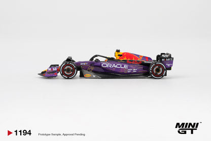 MINI GT #1194 1/64 Oracle Red Bull Racing RB19 #1 Max Verstappen 2023 F1 2023 Las Vegas GP Winner * BLISTER PACK *