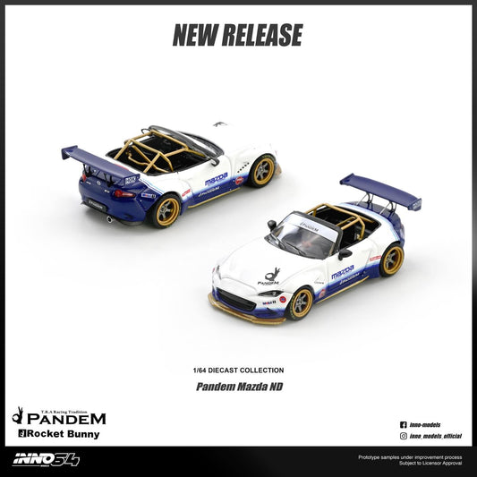 * PRE ORDER * INNO64 1/64 Mazda MX-5 (ND) Miata "PANDEM ROCKET BUNNY" V1.0