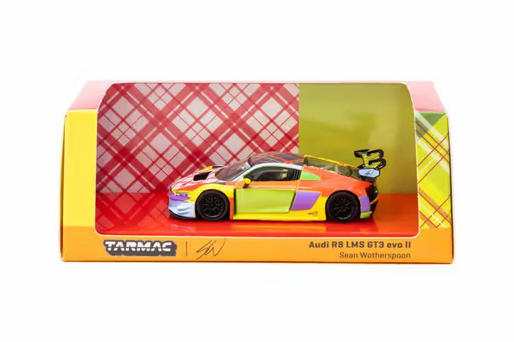 TARMAC WORKS 1/64 AUDI R8 LMS GT3 EVO II SEAN WOTHERSPOON - HEC26 EXCLUSIVE