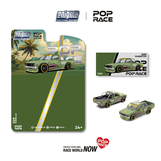 * PRE ORDER * Pop Race 1/64 PANDEM 620 - FIGHTER GREEN PRE029