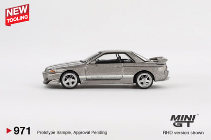 MINI GT #971 1/64 Nissan Skyline GT-R (R32) Veilside Combat C-I Veilside Combat Grey - BLISTER PACK