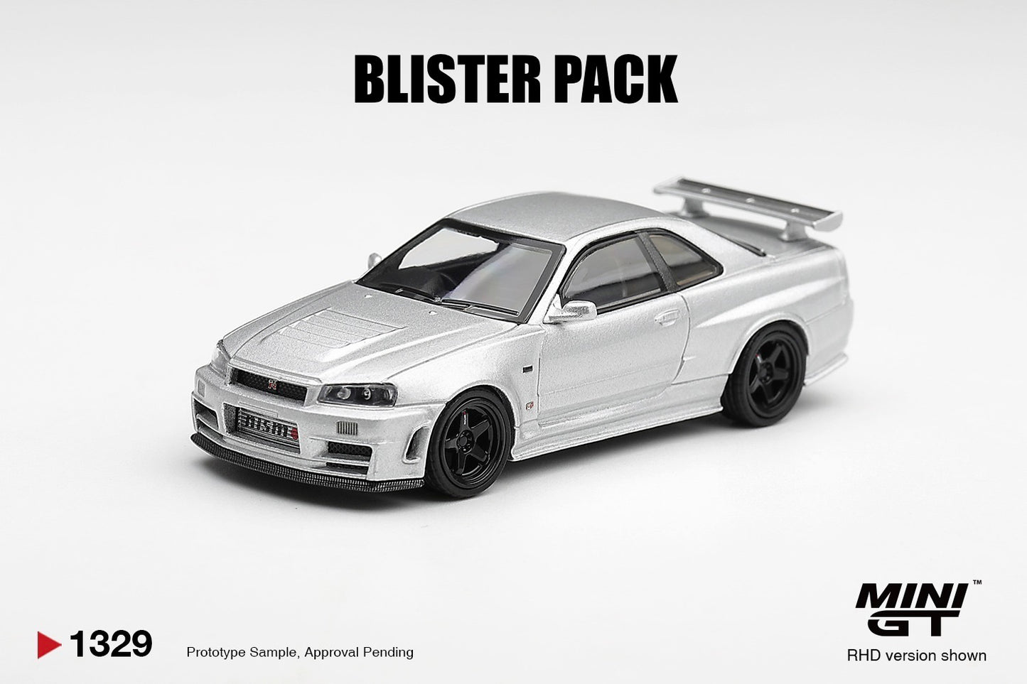 * PRE ORDER * MINI GT #1329 1/64 Nissan NISMO R34GT-R Z-tune Z-Tune Silver (RHD) * BLISTER PACK *