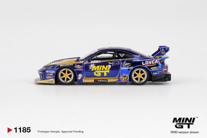 MINI GT #1185 1/64 Nissan LB-Super Silhouette S15 SILVIA   #555 Team MINI GT Liberty Walk 2025 Formula Drift Halloween Special