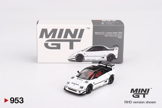 MINI GT #953 1/64 Mazda AZ-1 Liberty Walk LB40 White 2024 Tokyo Auto Salon - BLISTER PACK