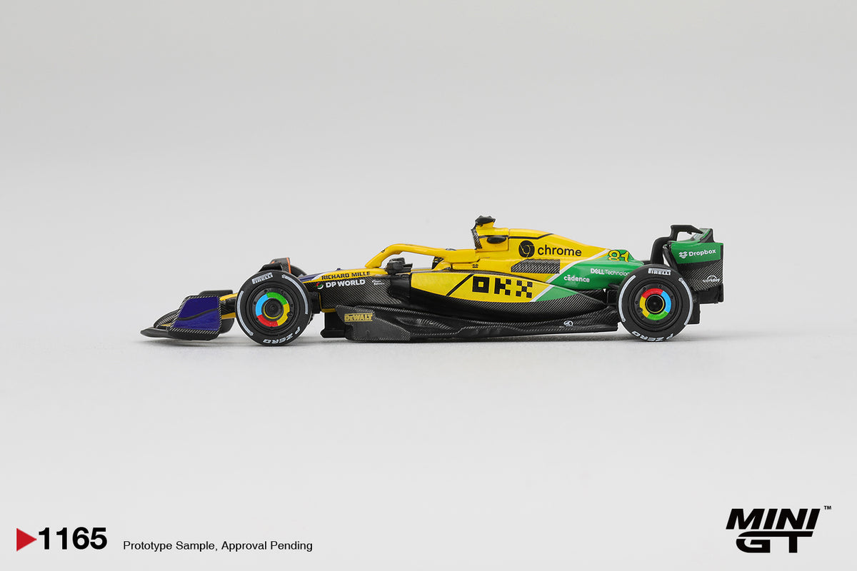 MINI GT #1165 1/64 McLaren MCL38 #81 Oscar Piastri 2024 F1 Monaco GP 2nd Place