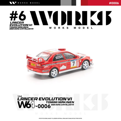 * PRE ORDER * Works 1:64 Evolution EVO VI Tommi Makinen Edition Red (W640002)