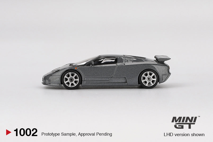 MINI GT #1002 1/64 Bugatti EB110 Super Sport Grigio Scuro (LHD)