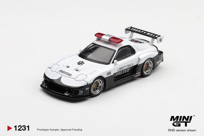 * PRE ORDER * MINI GT #1231 1/64 MAZDA RX-7 LB-Super Silhouette Police (RHD)