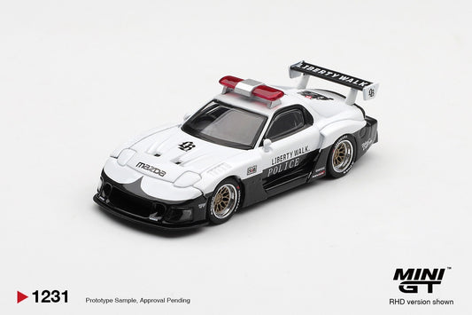 * PRE ORDER * MINI GT #1231 1/64 MAZDA RX-7 LB-Super Silhouette Police (RHD)