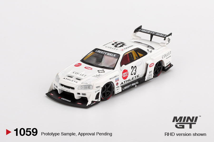 MINI GT #1059 1/64 Nissan LB-ER34 Super Silhouette ATHLETE/COLLET (RHD)