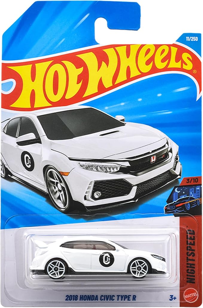 Hot Wheels Basic Car 2018 Honda Civic Type R White