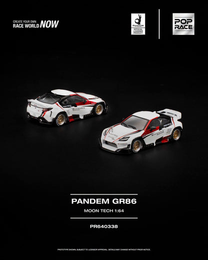 * PRE ORDER * POP RACE 1/64 PANDEM GR 86 MOONTECH PR640338